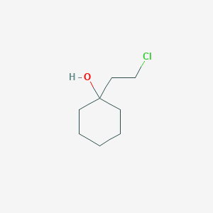 molecular formula C8H15ClO B13205078 1-(2-Chloroethyl)cyclohexan-1-ol CAS No. 40894-07-3