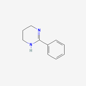 molecular formula C10H12N2 B13205089 2-Phenyl-1,4,5,6-tetrahydropyrimidine CAS No. 25099-77-8