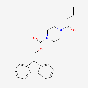 molecular formula C23H24N2O3 B1320509 (9H-芴-9-基)甲基 4-(丁-3-烯酰)哌嗪-1-羧酸酯 CAS No. 876728-43-7