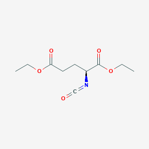 molecular formula C10H15NO5 B132051 二乙基 (S)-(-)-2-异氰酸根戊二酸酯 CAS No. 145080-95-1