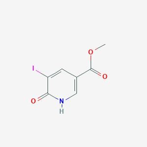molecular formula C7H6INO3 B1320515 Methyl 6-hydroxy-5-iodonicotinate CAS No. 885950-46-9