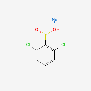 molecular formula C6H3Cl2NaO2S B13205200 Sodium 2,6-dichlorobenzene-1-sulfinate 
