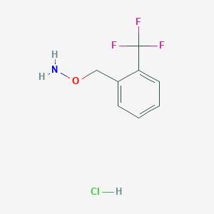 molecular formula C8H9ClF3NO B1320522 O-(2-(Trifluoromethyl)benzyl)hydroxylamine hydrochloride CAS No. 215599-92-1