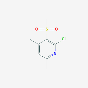 molecular formula C8H10ClNO2S B1320528 2-Chloro-4,6-dimethyl-3-(methylsulfonyl)pyridine CAS No. 886361-59-7