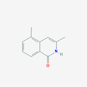 molecular formula C11H11NO B13205289 3,5-Dimethyl-1,2-dihydroisoquinolin-1-one 