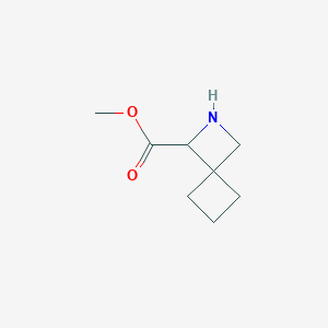 molecular formula C8H13NO2 B13205318 Methyl 2-azaspiro[3.3]heptane-1-carboxylate 