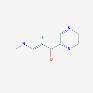molecular formula C10H13N3O B1320539 3-(Dimethylamino)-1-(2-pyrazinyl)-2-buten-1-one CAS No. 886361-86-0