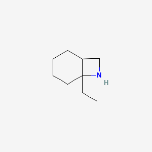 molecular formula C9H17N B13205408 6-Ethyl-7-azabicyclo[4.2.0]octane 