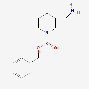 molecular formula C17H24N2O2 B13205486 Benzyl 7-amino-8,8-dimethyl-2-azabicyclo[4.2.0]octane-2-carboxylate 