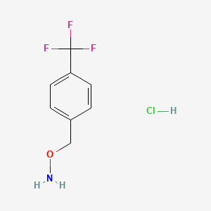 molecular formula C8H9ClF3NO B1320550 1-[(氨氧基)甲基]-4-(三氟甲基)苯盐酸盐 CAS No. 321574-29-2
