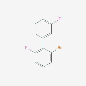 molecular formula C12H7BrF2 B13205514 1-Bromo-3-fluoro-2-(3-fluorophenyl)benzene 