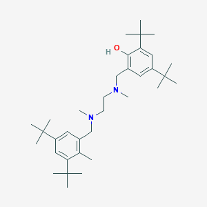 molecular formula C35H58N2O B1320557 2,4-Di-tert-butyl-6-{[(2-{[(3,5-di-tert-butyl-2-methylphenyl)methyl](methyl)amino}ethyl)(methyl)amino]methyl}phenol CAS No. 886362-16-9