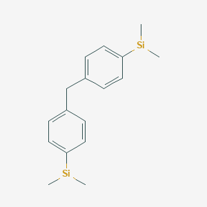 molecular formula C17H22Si2 B1320559 {4-[4-(Dimethylsilyl)benzyl]phenyl}(dimethyl)-silane CAS No. 1034767-18-4