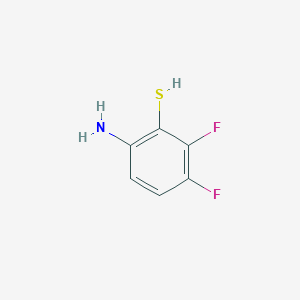 molecular formula C6H5F2NS B132056 6-Amino-2,3-difluorobenzenethiol CAS No. 143163-90-0