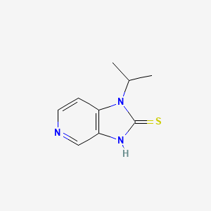 molecular formula C9H11N3S B13205629 1-(propan-2-yl)-1H-imidazo[4,5-c]pyridine-2-thiol CAS No. 120759-67-3