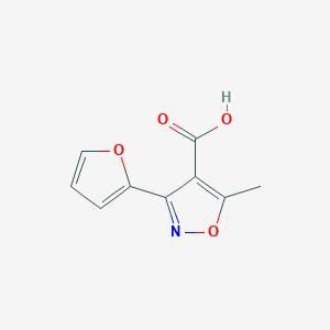 molecular formula C9H7NO4 B13205635 3-(Furan-2-yl)-5-methyl-1,2-oxazole-4-carboxylic acid 