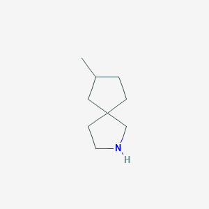 molecular formula C9H17N B13205641 7-Methyl-2-azaspiro[4.4]nonane 