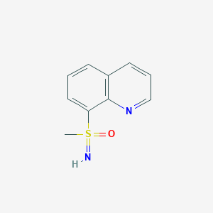 molecular formula C10H10N2OS B13205686 Imino(methyl)(quinolin-8-yl)-lambda6-sulfanone 
