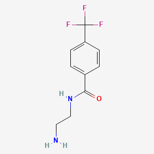 molecular formula C10H11F3N2O B13205693 N-(2-aminoethyl)-4-(trifluoromethyl)benzamide CAS No. 94319-94-5