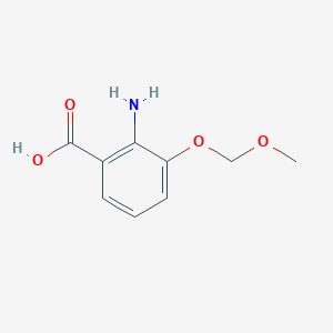 molecular formula C9H11NO4 B132057 2-Amino-3-(methoxymethoxy)benzoic acid CAS No. 145182-73-6