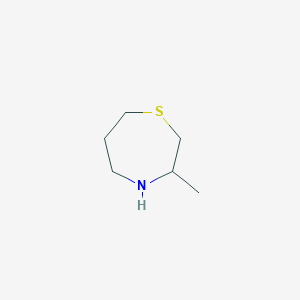 molecular formula C6H13NS B13205728 3-Methyl-1,4-thiazepane 
