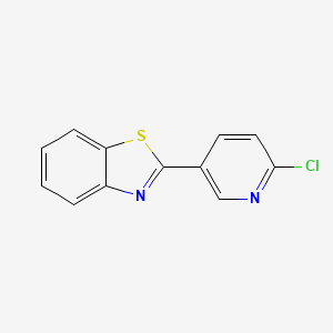 molecular formula C12H7ClN2S B1320575 2-(6-Chloro-3-pyridinyl)-1,3-benzothiazole CAS No. 54628-02-3