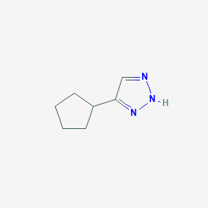 molecular formula C7H11N3 B13205750 4-Cyclopentyl-2H-1,2,3-triazole 