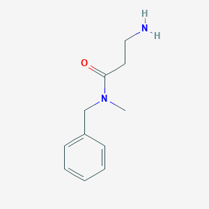 molecular formula C11H16N2O B13205751 3-amino-N-benzyl-N-methylpropanamide 