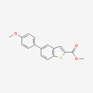 molecular formula C17H14O3S B1320578 Methyl 5-(4-methoxyphenyl)-1-benzothiophene-2-carboxylate CAS No. 924869-09-0