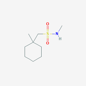 molecular formula C9H19NO2S B13205823 N-Methyl-1-(1-methylcyclohexyl)methanesulfonamide 