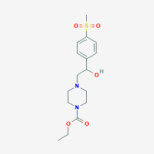 Ethyl 4-{2-hydroxy-2-[4-(methylsulfonyl)phenyl]ethyl}tetrahydro-1(2h)-pyrazinecarboxylate