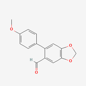 6-(4-Methoxyphenyl)benzo[d][1,3]dioxole-5-carbaldehyde