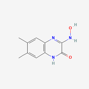 3-(Hydroxyamino)-6,7-dimethylquinoxalin-2(1H)-one