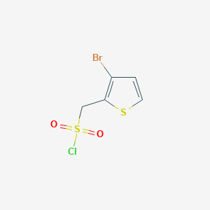molecular formula C5H4BrClO2S2 B13205906 (3-Bromothiophen-2-yl)methanesulfonyl chloride 