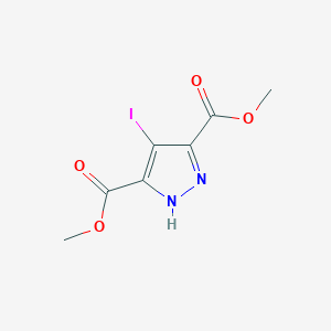 molecular formula C7H7IN2O4 B1320597 Dimethyl 4-iodo-1H-pyrazole-3,5-dicarboxylate CAS No. 1027819-68-6