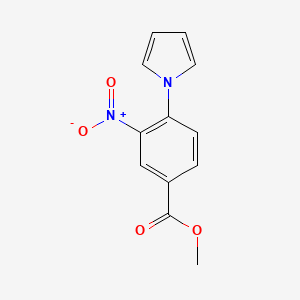 molecular formula C12H10N2O4 B1320603 Methyl 3-nitro-4-(1H-pyrrol-1-yl)benzoate CAS No. 937601-90-6
