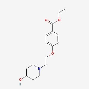 Ethyl 4-(2-(4-hydroxypiperidin-1-yl)ethoxy)benzoate