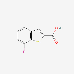 molecular formula C9H5FO2S B1320608 7-Fluorobenzo[B]thiophene-2-carboxylic acid CAS No. 550998-67-9