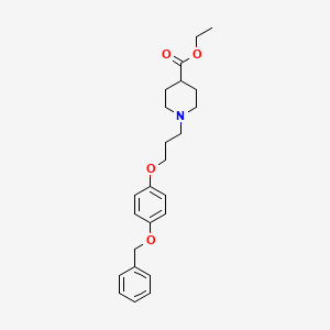 Ethyl 1-(3-(4-(benzyloxy)phenoxy)propyl)piperidine-4-carboxylate