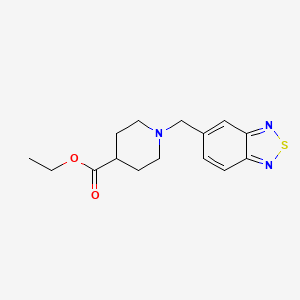 Ethyl 1-(benzo[c][1,2,5]thiadiazol-5-ylmethyl)piperidine-4-carboxylate