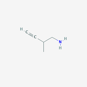 molecular formula C5H9N B13206171 2-Methylbut-3-yn-1-amine 