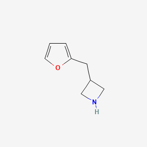 molecular formula C8H11NO B13206180 3-[(Furan-2-yl)methyl]azetidine 