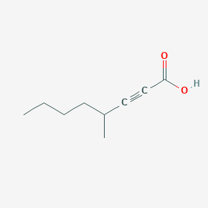 molecular formula C9H14O2 B13206192 4-Methyloct-2-ynoic acid 