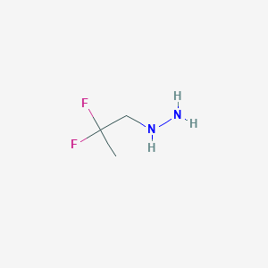 molecular formula C3H8F2N2 B13206212 (2,2-Difluoropropyl)hydrazine 