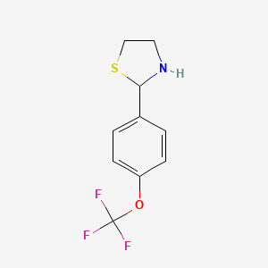 2-[4-(Trifluoromethoxy)phenyl]-1,3-thiazolane