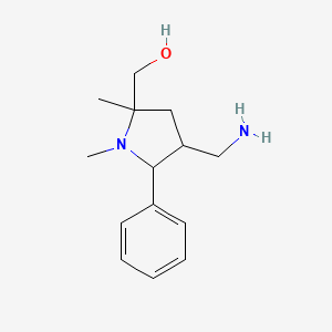 [4-(Aminomethyl)-1,2-dimethyl-5-phenyl-2-pyrrolidinyl]methanol