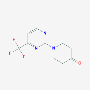 1-(4-(Trifluoromethyl)pyrimidin-2-yl)piperidin-4-one