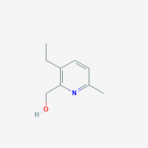 molecular formula C9H13NO B13206485 (3-Ethyl-6-methylpyridin-2-YL)methanol 