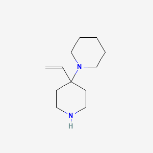 molecular formula C12H22N2 B13206630 4-Ethenyl-4-(piperidin-1-yl)piperidine 