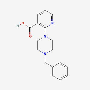 molecular formula C17H19N3O2 B1320664 2-(4-Benzyl-1-piperazinyl)nicotinic acid CAS No. 247117-48-2